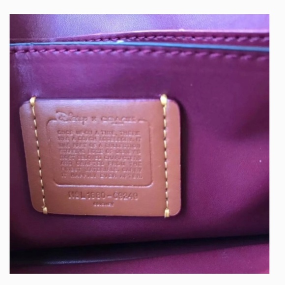 DISNEY X COACH CALLIE CHAIN CLUTCH WITH DALMATIAN - Picture 8 of 8